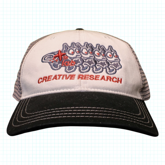 CREATIVE RESEARCH Trucker Cap - White/Charcoal