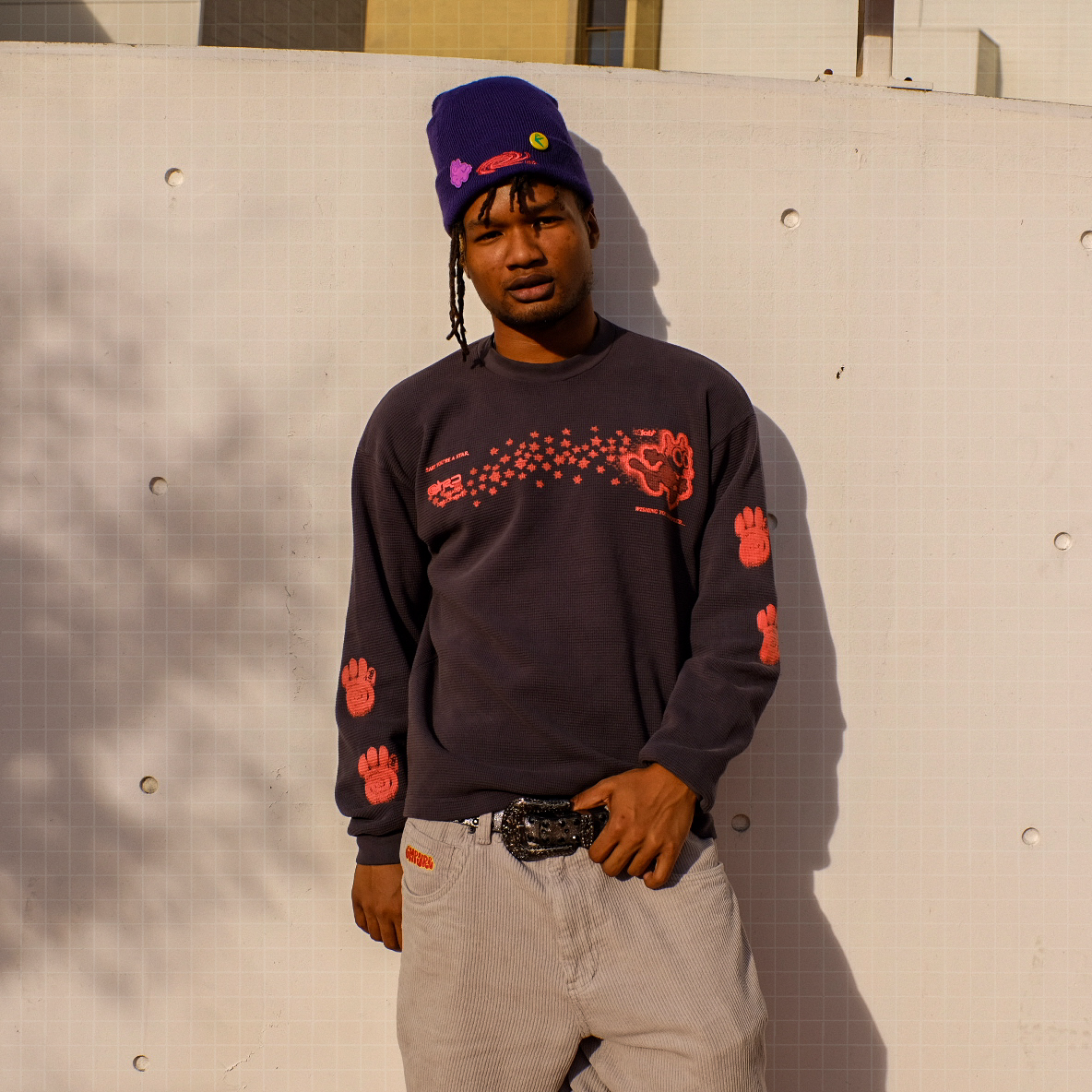 YOU’RE A STAR Thermal Longsleeve - Dolphin Blue