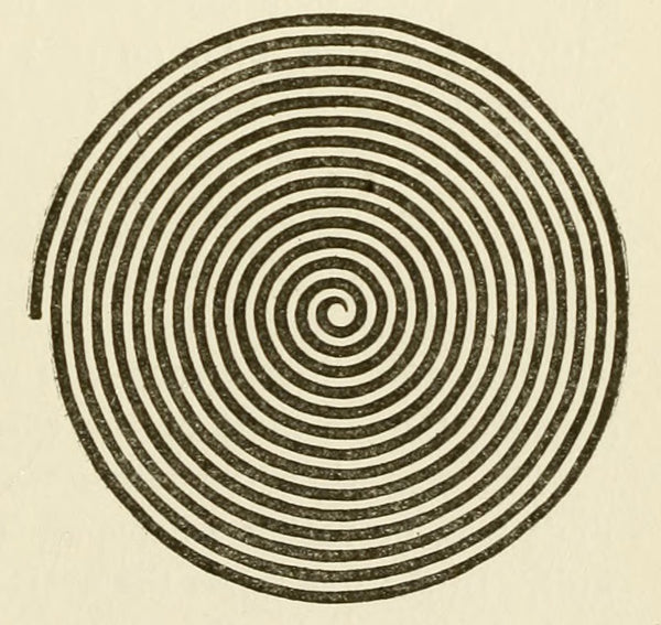 Fig 1.1 Spiral maze used in psychological testing. Psychological monographs. 1910.