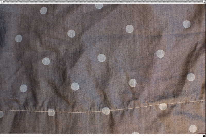 Shadow Dot Denim Pleated Reversible Box Shorts