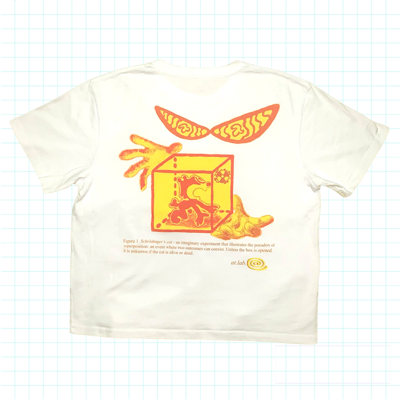 Fig. 1 Schrodinger’s Cat Tee - White