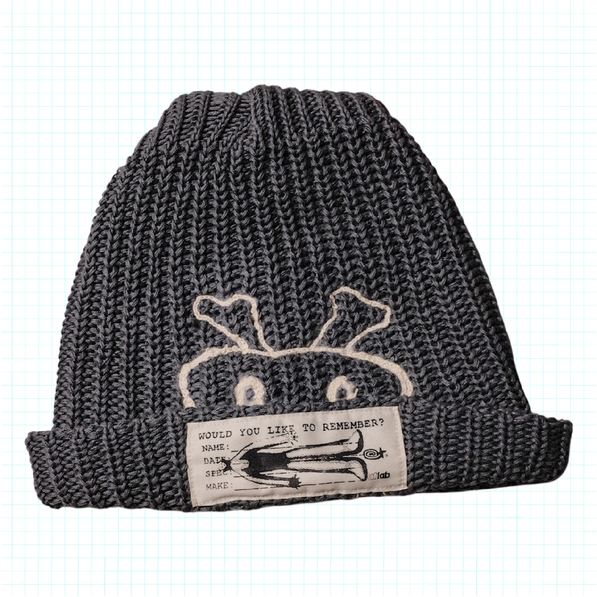 DANGER Skull Cap - Charcoal
