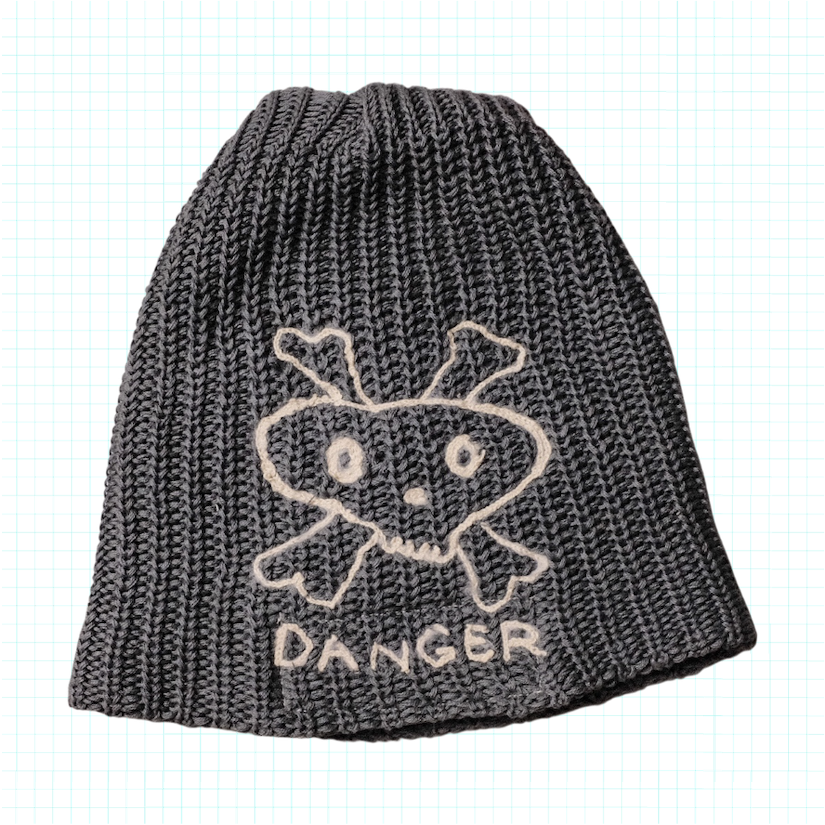 DANGER Skull Cap - Charcoal