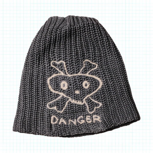 DANGER Skull Cap - Charcoal