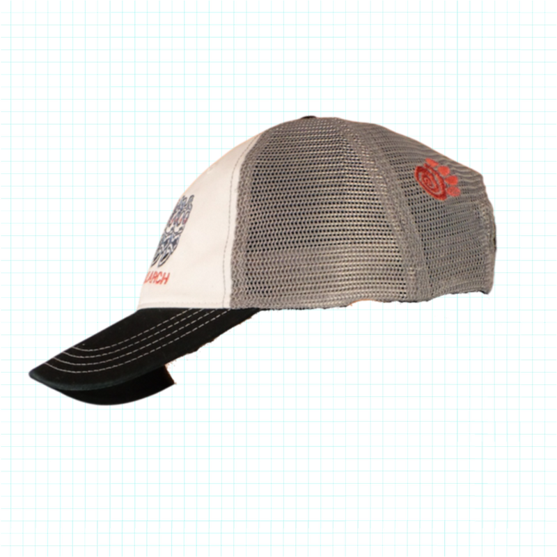 CREATIVE RESEARCH Trucker Cap - White/Charcoal