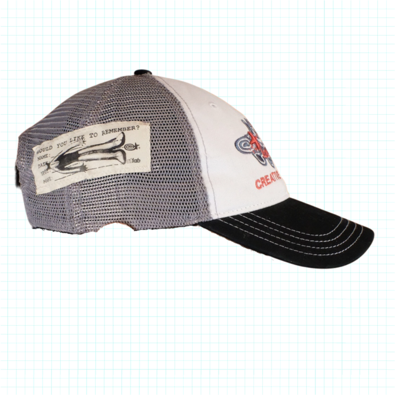 CREATIVE RESEARCH Trucker Cap - White/Charcoal