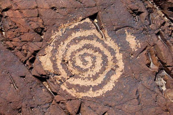 Fig 1.3 Chuckwalla Spring spiral petroglyph