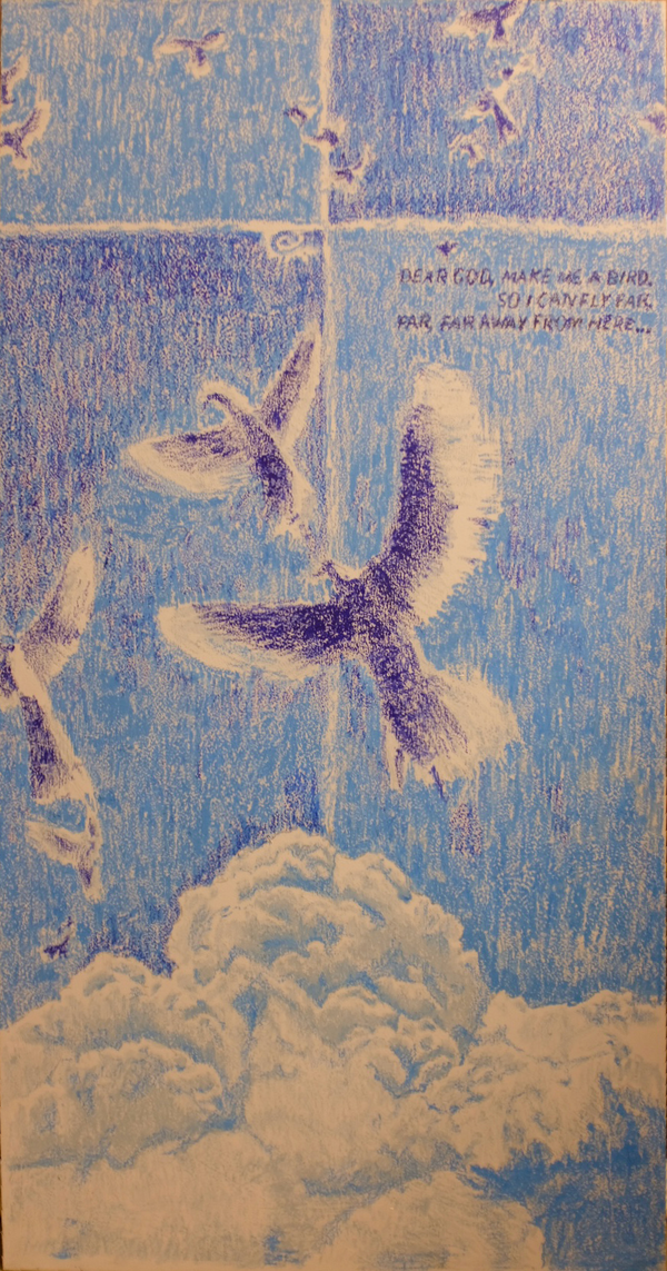 Fig. 8.12 Soaring @2024pastel on wood