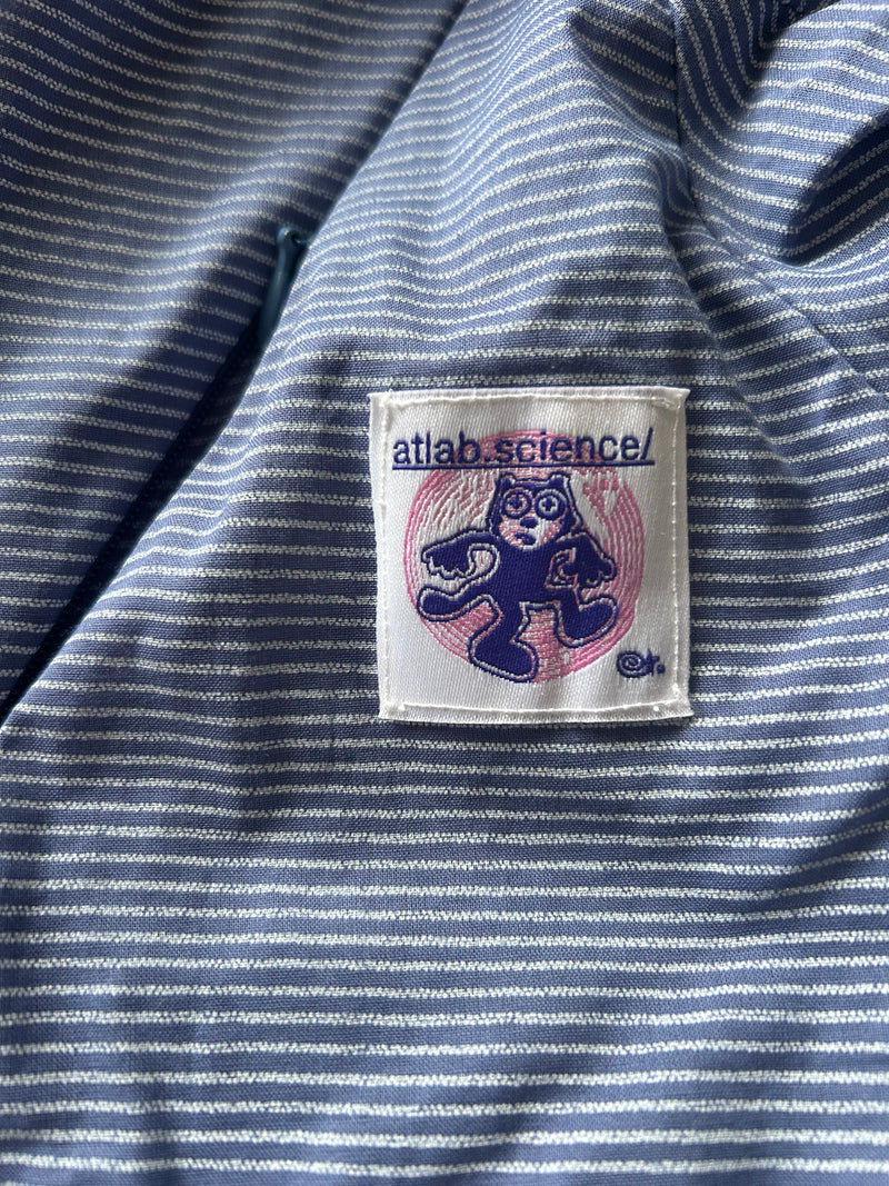 Lab Shacket - Navy Stripe