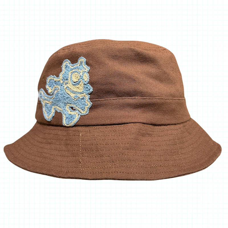 CAT LAB BUCKET HAT - Brown