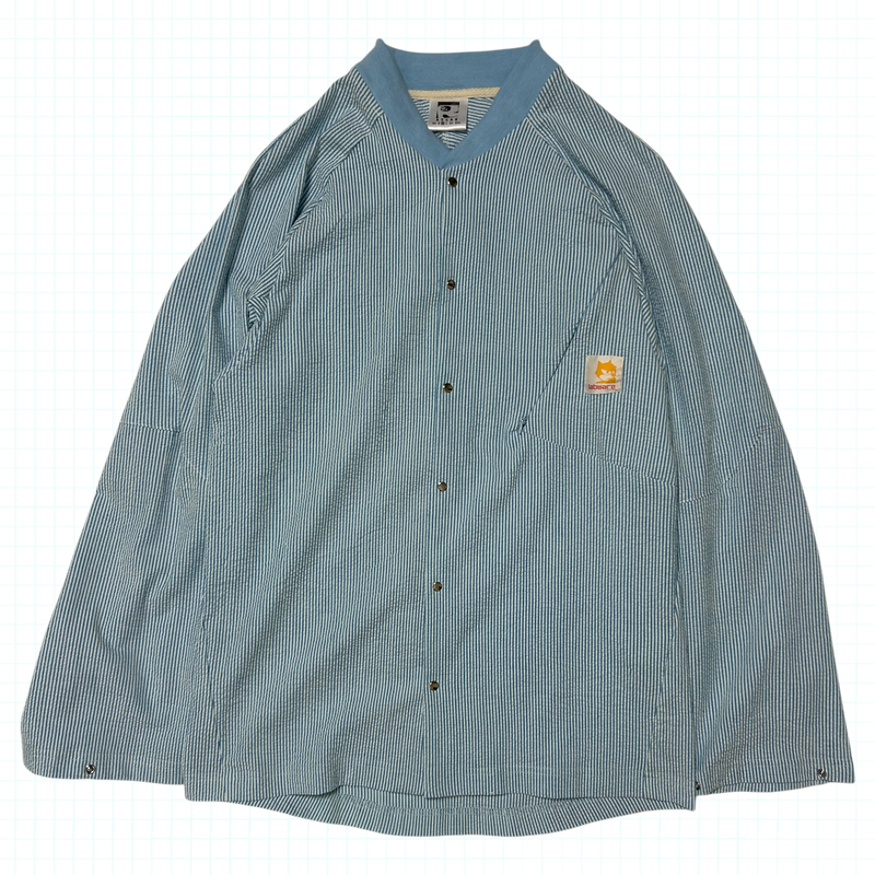 Lab Shacket - Striped Seersucker