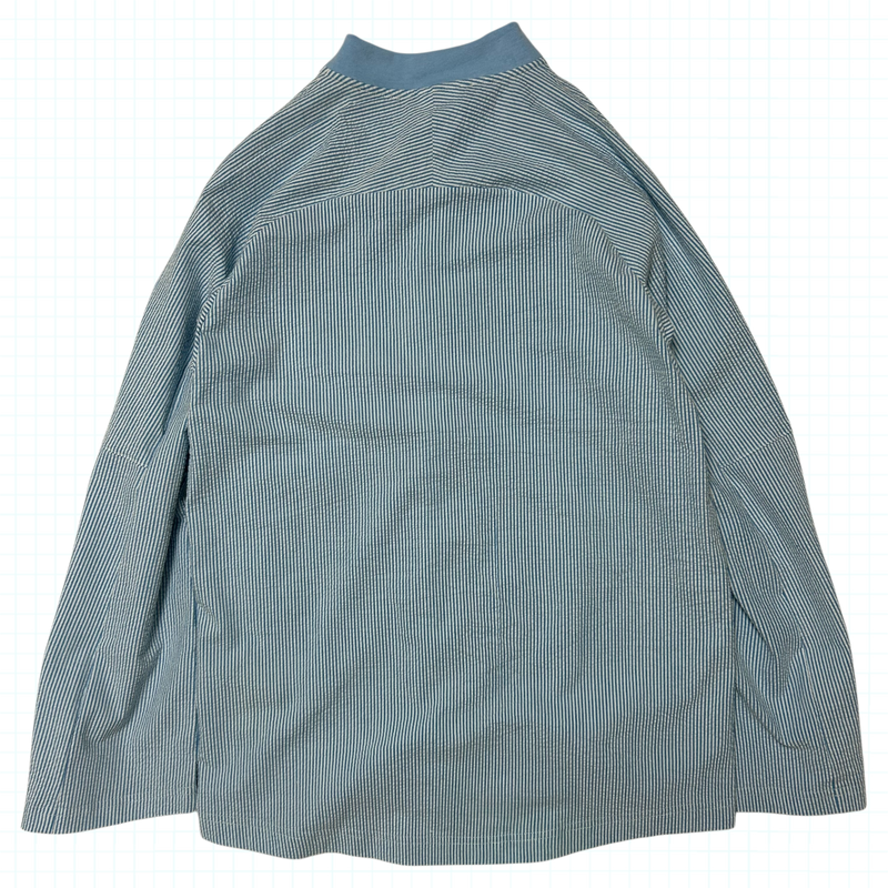 Lab Shacket - Striped Seersucker