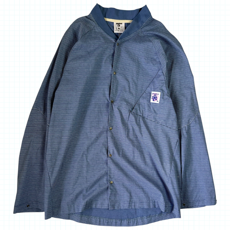 Lab Shacket - Navy Stripe