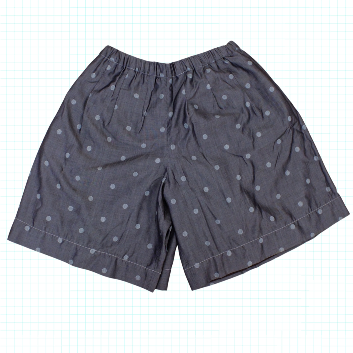 Shadow Dot Denim Reversible Shorts