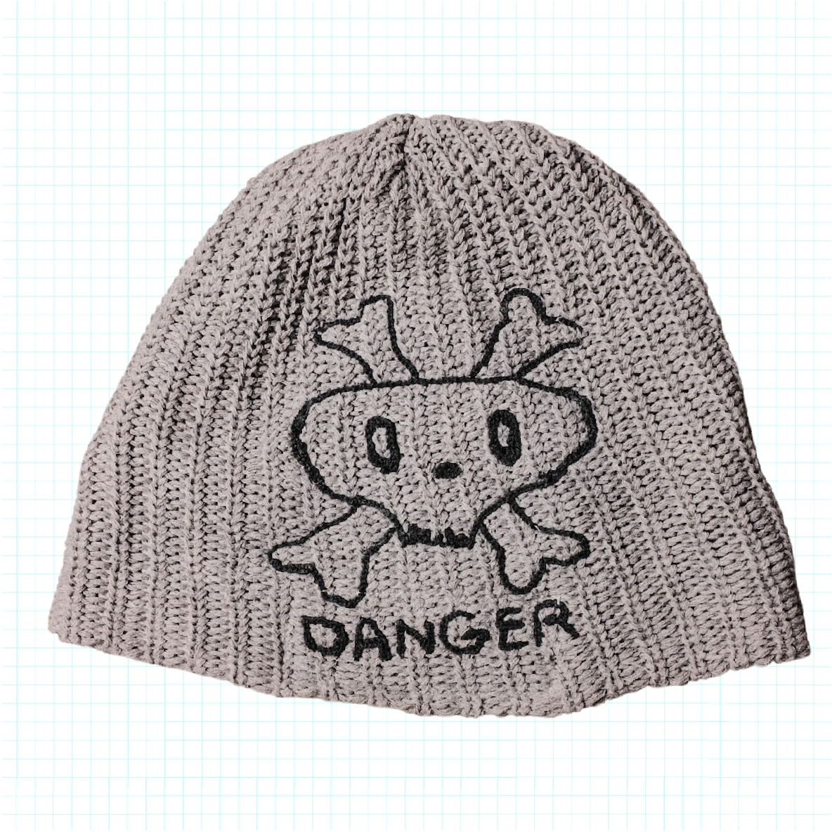 DANGER Skull Cap - Smoke